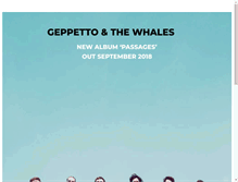 Tablet Screenshot of geppettoandthewhales.com